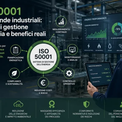 ISO 50001 cos’è vantaggi aziende industriali